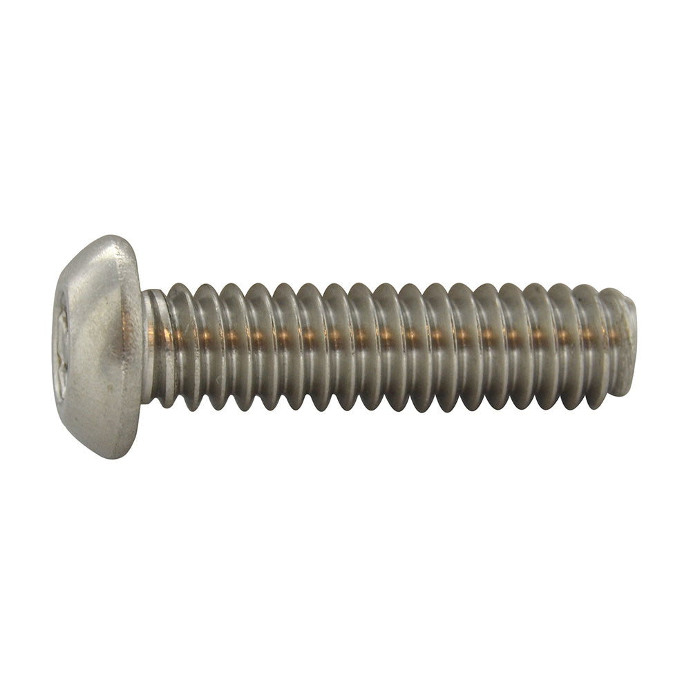 1/4-20 x 1/2 Inch Stainless Steel Torx Pin Button Head Tamper Resistant Machine Screw