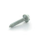 #10-16 x 1 Inch Slotted Hex Washer Head Crimptite Sheet Metal Screw Sms Zinc