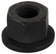 M6 x 1 Black Hex Nut With 14 mm Free Spinning Washer