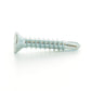 #10 x 5/8 Inch Zinc Plated Low Carbon Steel #3 Point Flat - Countersunk Head Self-Drilling Tek Screw