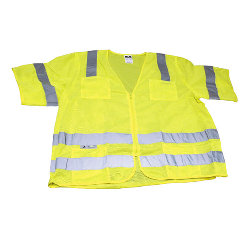 Standard Class 3 Safety Vest Hi-Viz Green Xx-Large