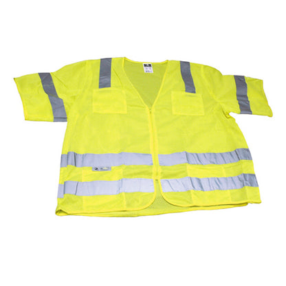 Standard Class 3 Safety Vest Hi-Viz Green Xx-Large