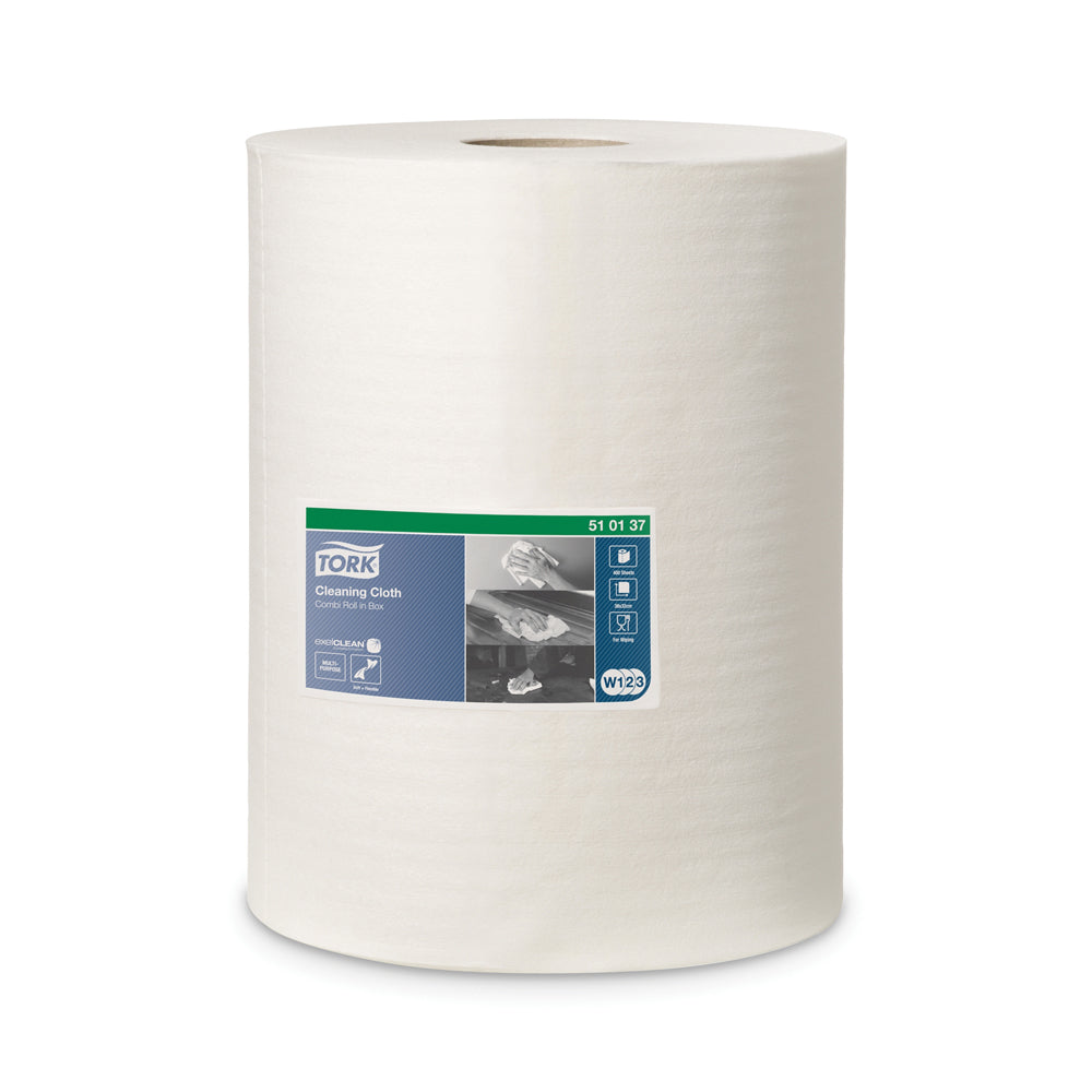 10" x 12-3/5" Tork Premium 510/530 Multi-Purpose Cloth 500 Wipes Per Centerfeed - 1 Per Case
