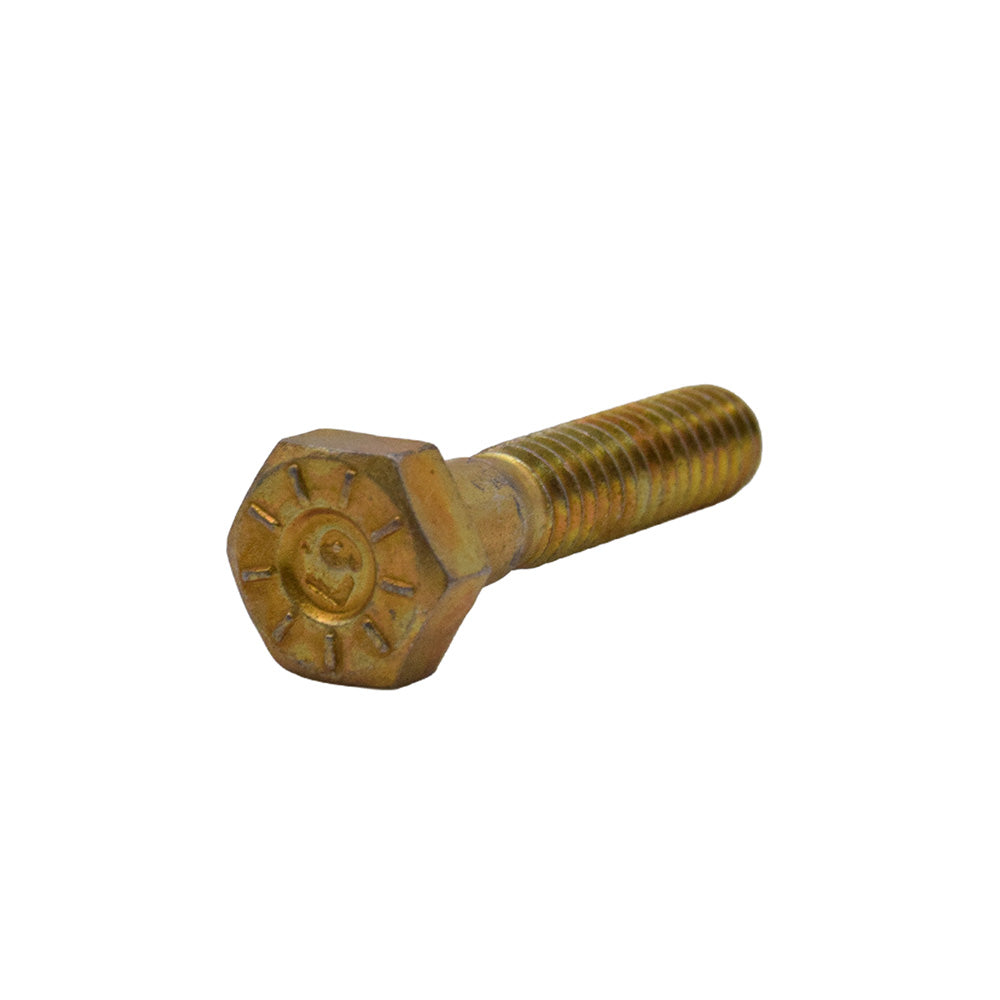 7/8-9 x 4-1/2 Inch Coarse Yellow Zinc L9 Steel Hex Head Cap Screw USA