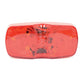 4 Inch X 2 Inch 12 Diode Clearance/Side Marker Light Red With 2 0.180 Bullets