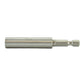 1/4 Inch Hex Drive 1/4 Inch Shank 3 Inch Length Stainless Steel Magnetic Bit Holder With C-Ring