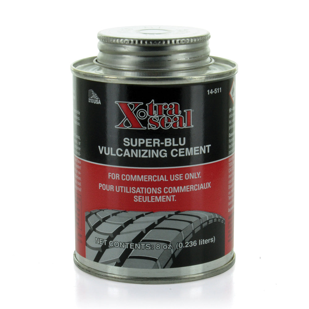 8 oz X-Tra Seal Heavy-Duty Super-Blu Vulcanizing Cement Flammable