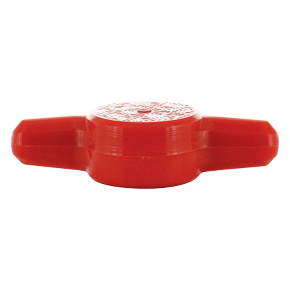 Red Tee Thumb Screw Knob - 1/4 Inch (1-1/4 Inch Diameter)