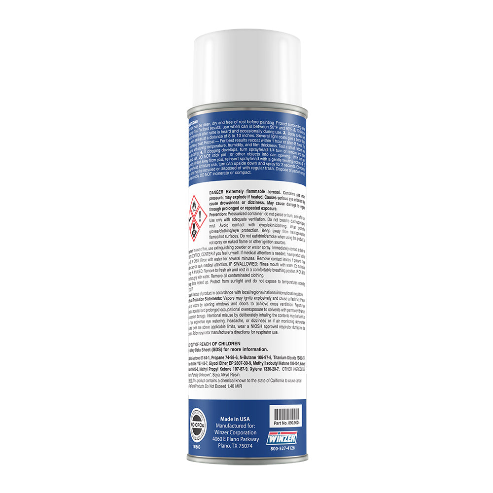 High Solids Gloss Super White (FedEx) Spray Paint  - 16 oz Net Wt