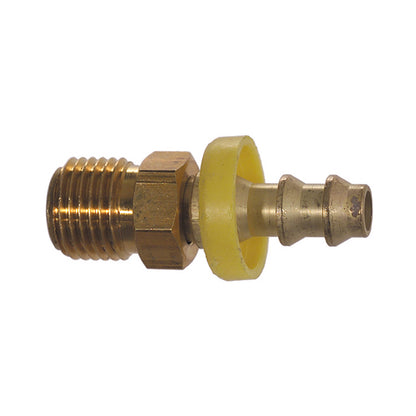 3/16 Inch X 1/4 Inch Barb Hose X Tube CA360 Brass Barb-Tite Male Inverted Swivel