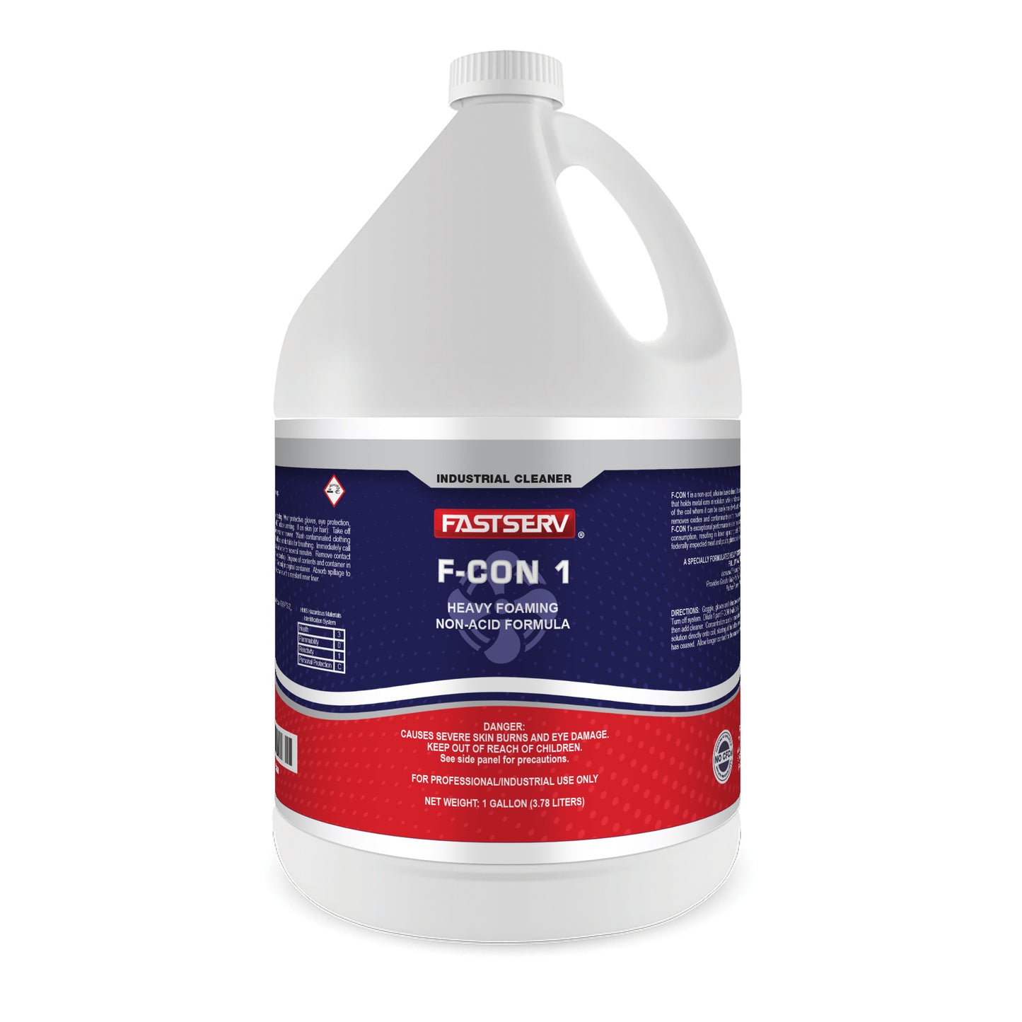 Fastserv F-Con 1 Heavy Foaming Condenser Coil Cleaner - 1 Gallon Bottle