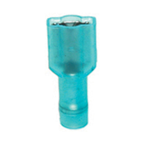 16-14 Gauge Female Quick Disconnect 1/4" Tab Ultra-Tuff Fully Insulated Nylon Blue
