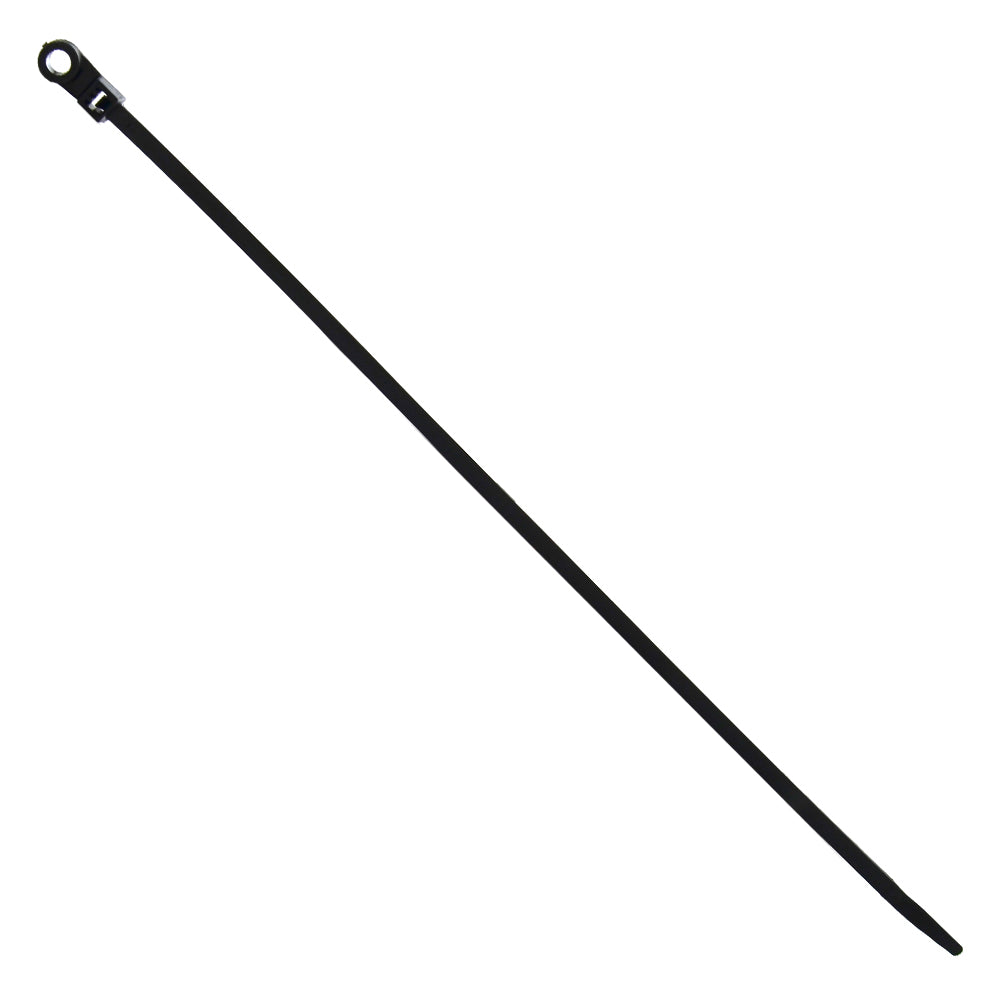 8 Inch 50 Lb Screw Mount Wire Tie - Black