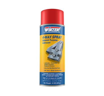 Winzer Four-Way Spray General Purpose Lubricant, 12 Oz Net Weight - Aerosol