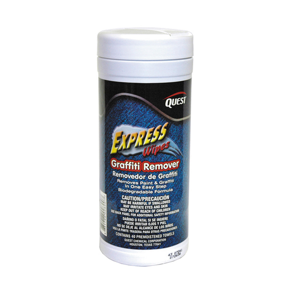 Quest Specialty Ez Wipes Graffiti Remover Pre-Moistened Towels - - 7Inch X 11 Inch