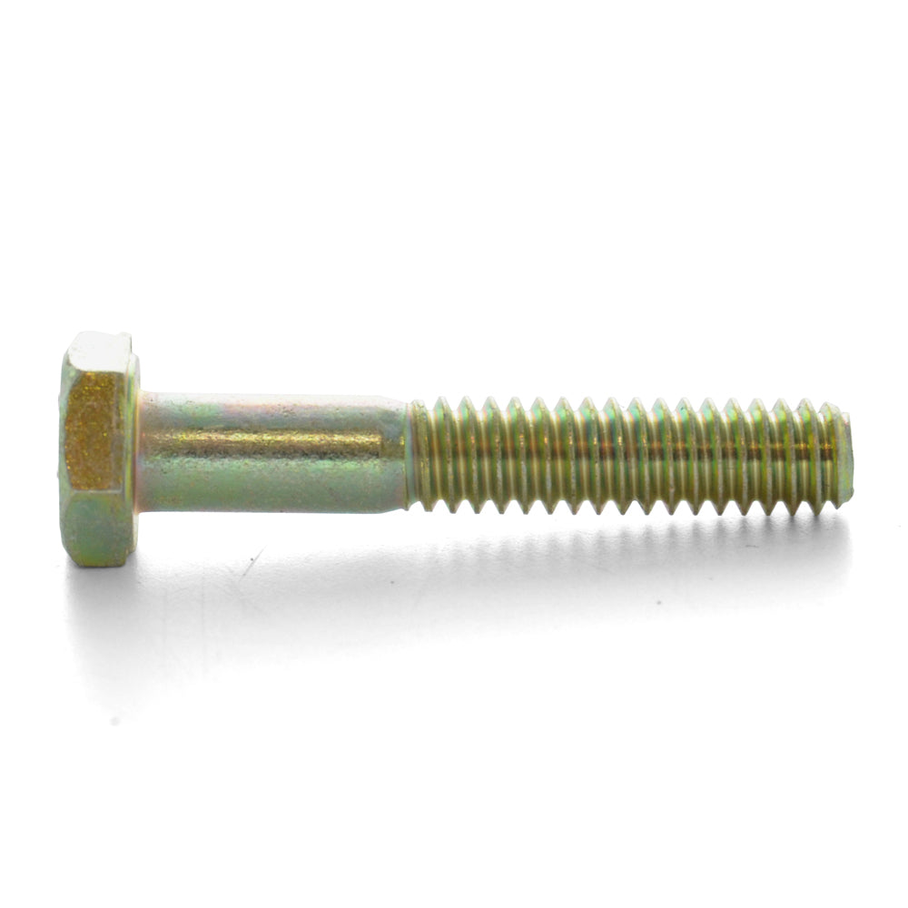 1/4-20 x 3-1/2 Inch Coarse Grade 8 Zinc Plated Steel Hex Head Cap Screw