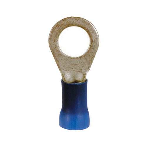 6 Gauge Terminal 1/2" Stud PVC Insulated Blue