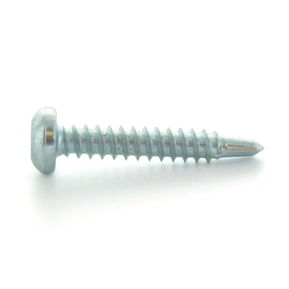 #10-16 x 3/4 Inch Zinc Plated Steel #3 Point Pan Head Self-Drilling Tek Screw
