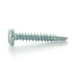 #10-16 x 1-1/2 Inch Zinc Plated Steel #3 Point Pan Head Self-Drilling Tek Screw