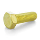 3/8-16 x 1/2 Inch Coarse Plain Brass Hex Head Cap Screw