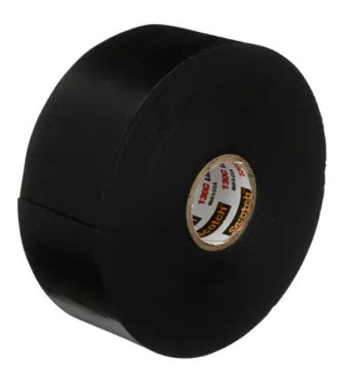 1-1/2 Inch x 30 ft Black Self-Fusing Ethylene Propylene Rubber Scotch� Linerless Rubber Splicing Tape