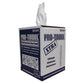 Pro-Series Pristine Clean Wipes- 9"X15" White Sheets. 240 Sheets Tote Box