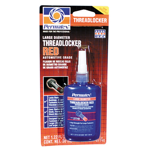 Permatex 277 High Strength Threadlocker Red - 36 Ml