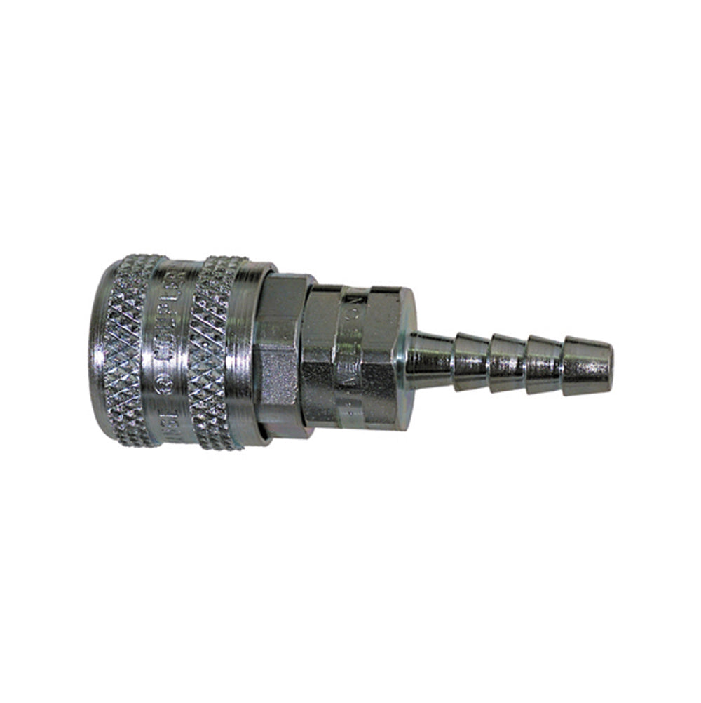 1/4 Inch Basic Size Aro Style Interchange Coupler 1/4 Inch Hose Barb