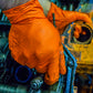 Ammex Gloveworks Heavy Duty Orange Nitrile Disposable Gloves Box of 100, 8 Mil