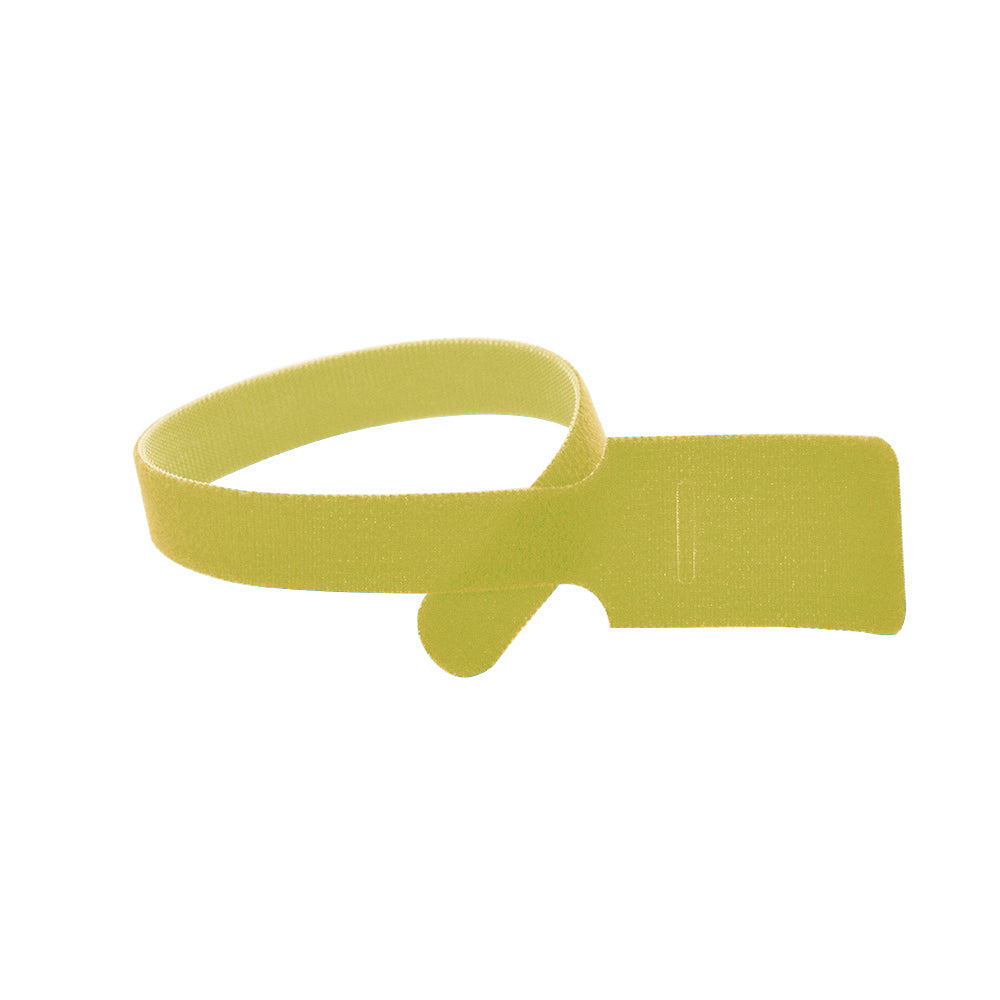 15 Inch X 3/4 Inch Velcro Grip Tie Resealable Cable And Wire Tie - Yellow
