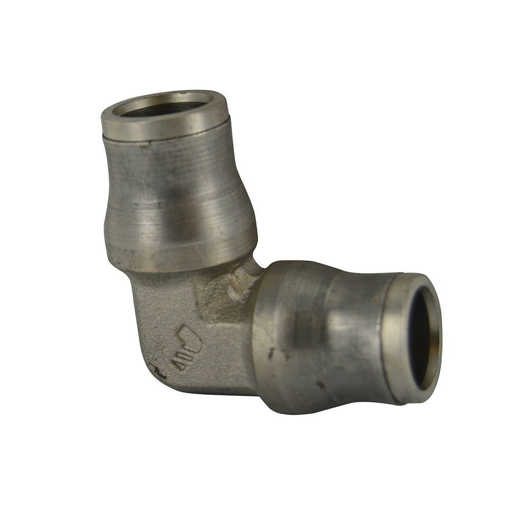 M12 Nickel Plated Brass Push-In Tube Union Elbow