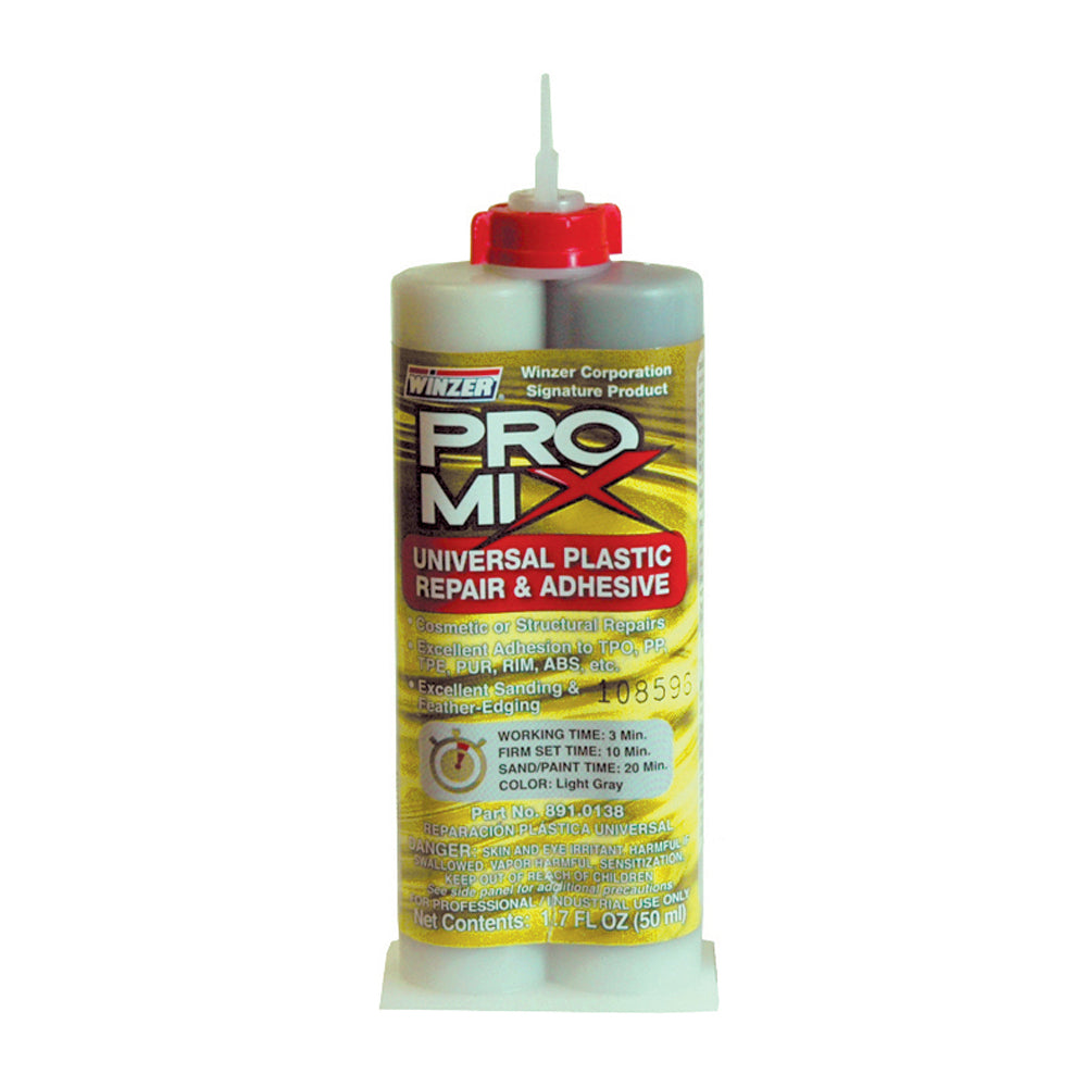 Winzer Pro-Mix Universal Plastic Repair And Adhesive Mini - 1.7 Oz Net Weight