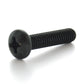 #10-24 x 3 Inch Coarse Black Zinc Steel #2 Phillips Drive Pan Head Machine Screw