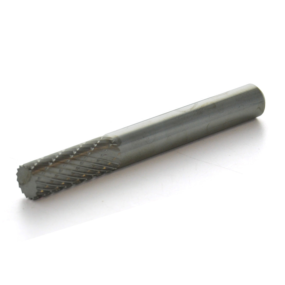 1" Cylindrical Shape End 1/4" Shank Carbide Bur
