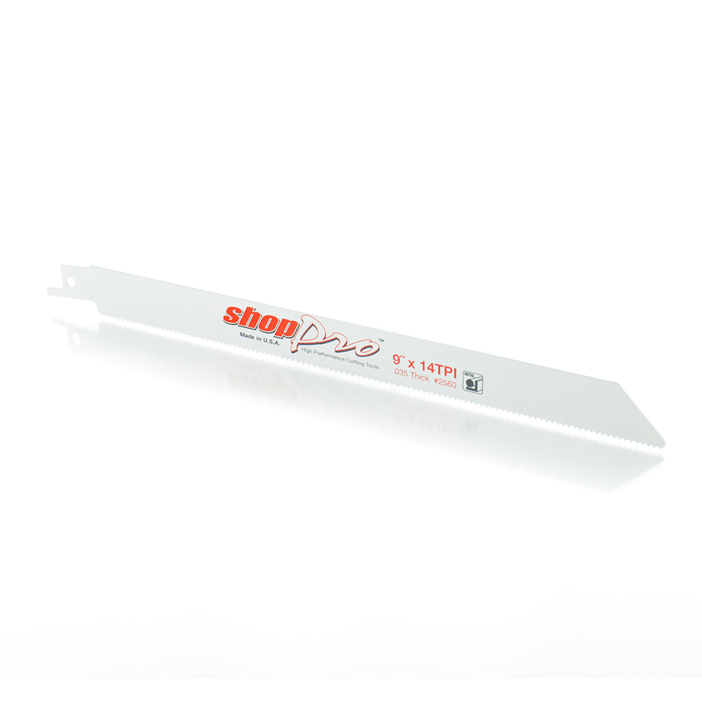 ShopPro 9 x 3/4 x .035 Cobalt Metal Cutting Reciprocating Saw Blade - 14 Tpi