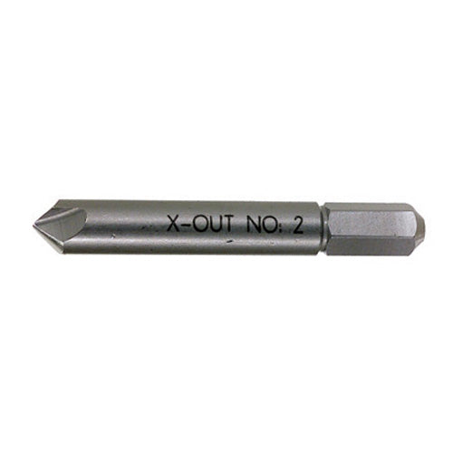 3/8 Inch Drill Tool Steel #2 Quick Connect X-Out Damaged Screw Extractor