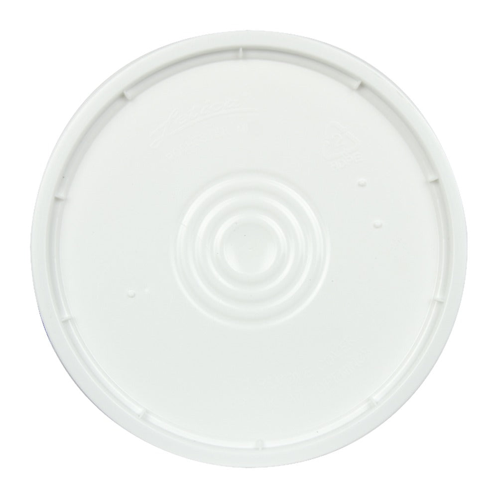 Plastic White 5 Gallon Bucket Lid (Lid Only)