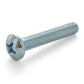 #4-40 x 3/8 Inch Coarse Zinc Plated Steel #1 Phillips Drive Pan Head Machine Screw
