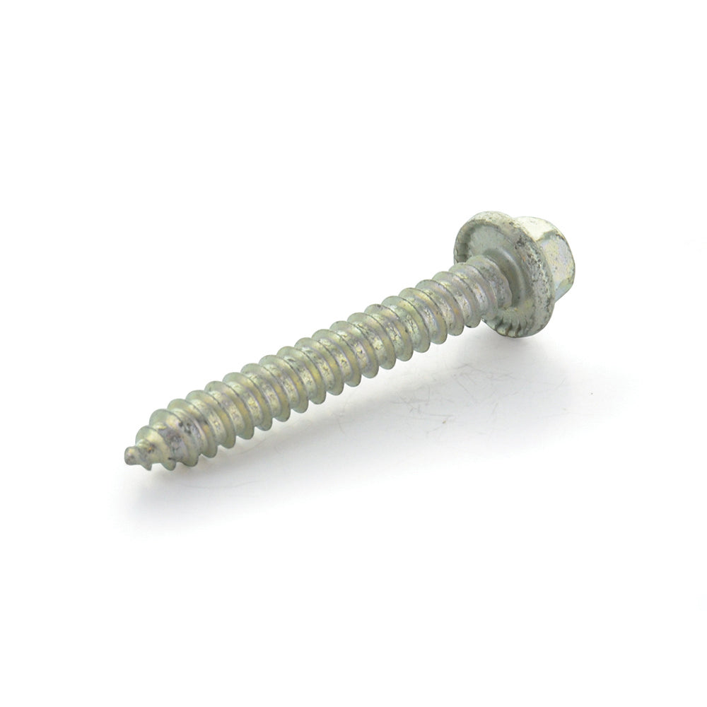 #12-14 x 1-1/2 Inch Slotted Hex Washer Head Crimptite Sheet Metal Screw Sms Zinc