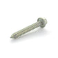 #12-14 x 1-1/2 Inch Slotted Hex Washer Head Crimptite Sheet Metal Screw Sms Zinc