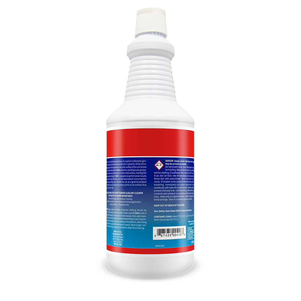 Fastserv F-Con 1 Heavy Foaming Coil Cleaner - 1 Quart Bottle