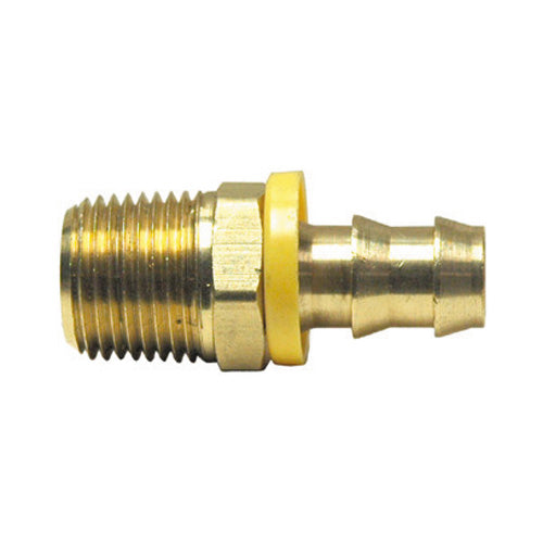 3/8 Inch X 1/8 Inch MPT X Barb Hose CA360 Brass Barb-Tite Male Pipe Rigid