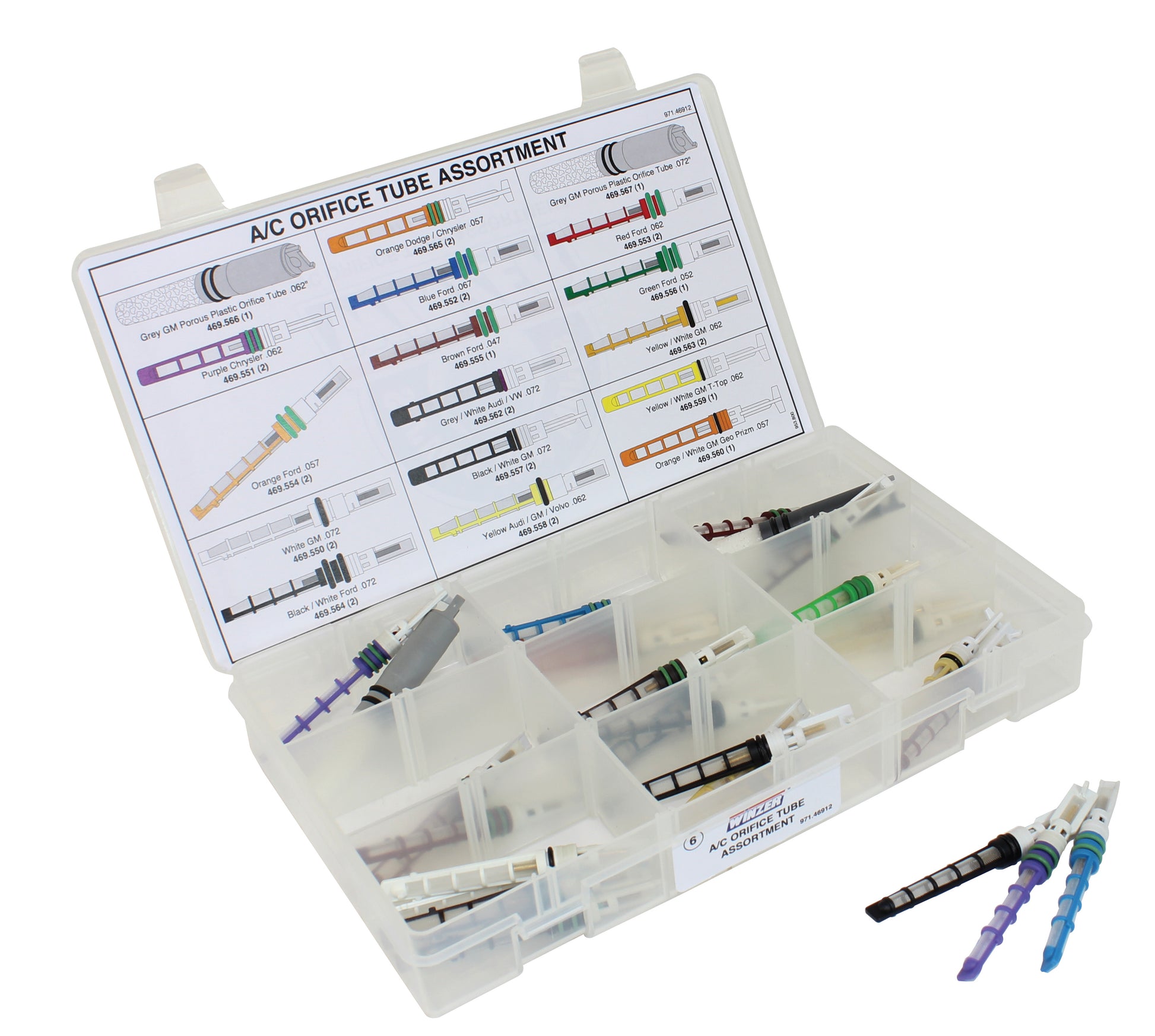 Winzer 18 Piece A/C Orifice Tube Assortment Drawer - Supplier Pre-Built Kit