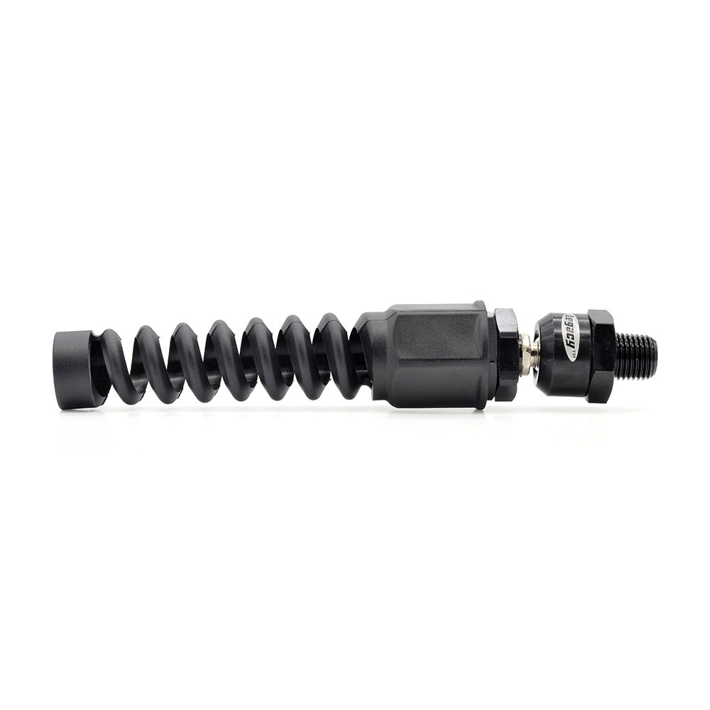3/8" Barb- 1/4" Mnpt Flexzilla® Pro Reusable Air Hose Fitting With Ball Swivel