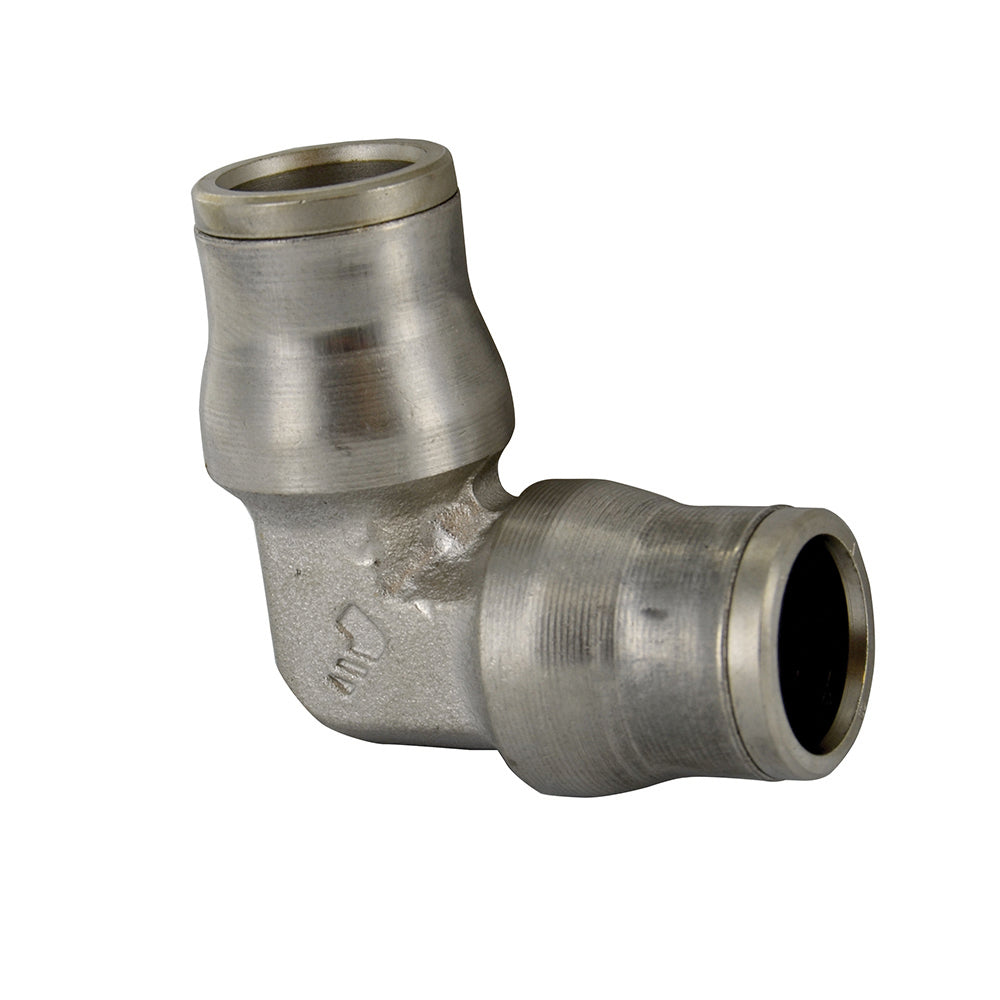 1/2 Inch Nickel Plated Brass Push-In Tube Union Elbow