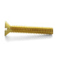 5/16-18 x 2-1/2 Inch Coarse Plain Brass Slotted Drive Flat Countersunk Head Machine Screw