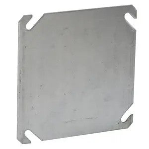 4 In. Square Cover, Flat, Blank
