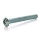 #8-32 x 1 Inch Coarse Zinc Plated Steel #2 Combination Drive Round Head Machine Screw