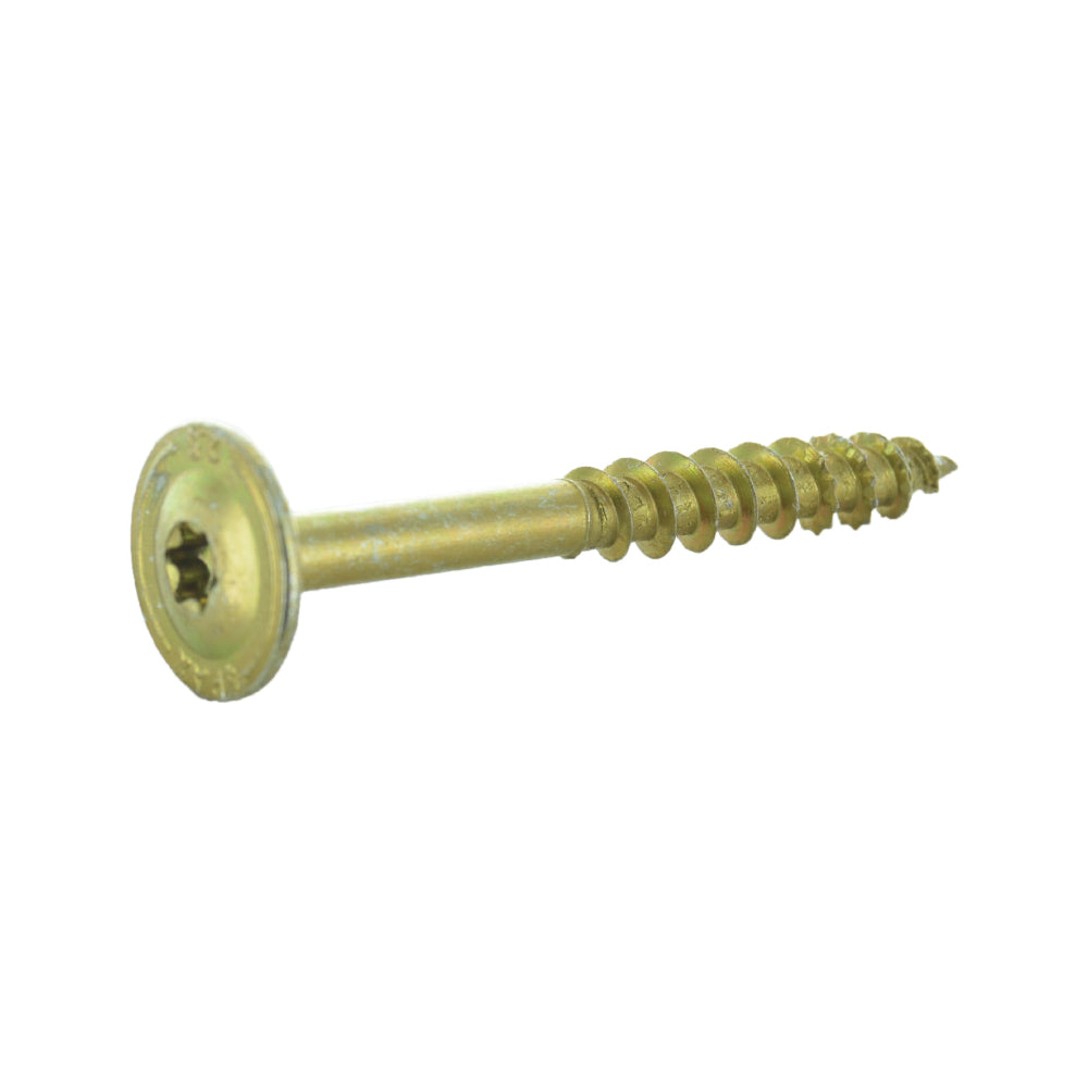 3/8 x 6 Inch Max Grip T-Star Washer Head Lax Screw Yellow Zinc