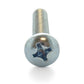 #6-32 x 1-1/4 Inch Coarse Zinc Plated Steel #2 Phillips Drive Pan Head Machine Screw